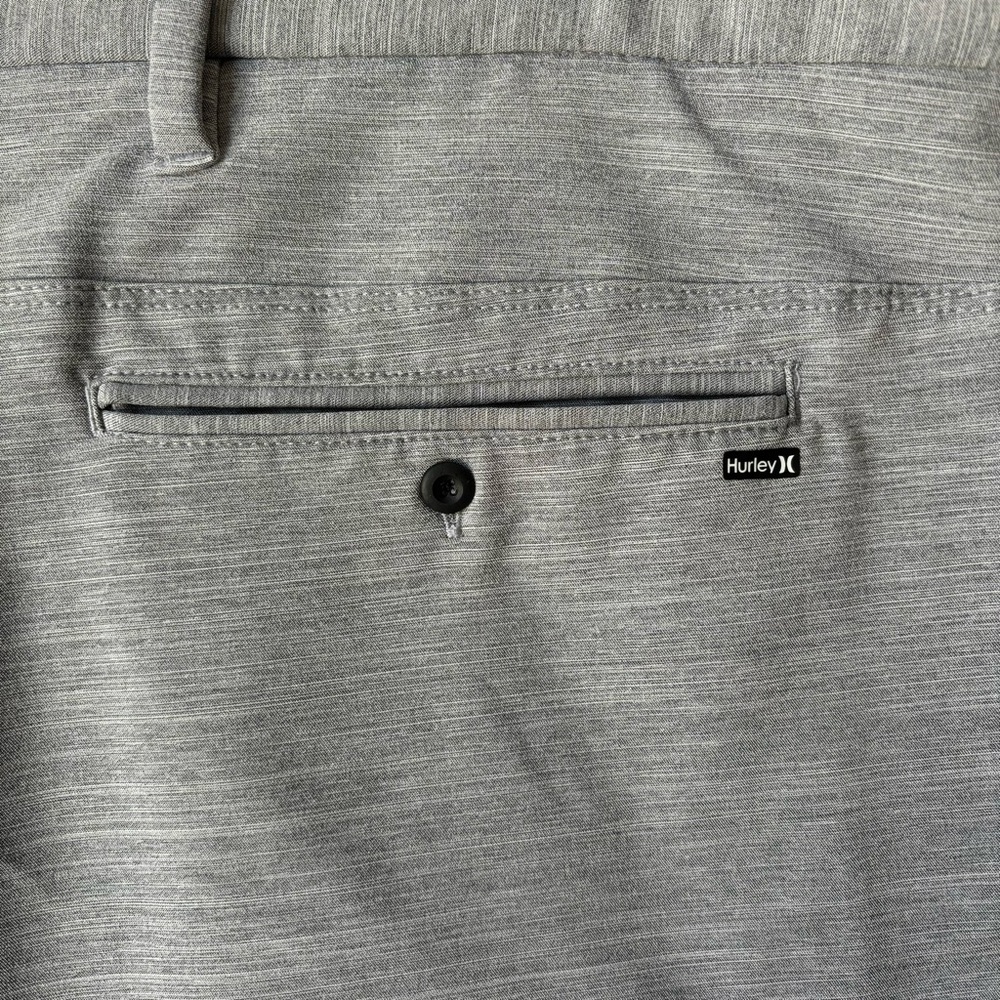Hurley Men’s 34 Grey Cutback Stretch Walkshort Athletic Shorts Pockets Zip Fly - Picture 5 of 9